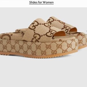Gucci WOMEN'S PLATFORM SLIDE SANDAL